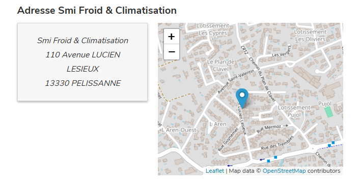 Carte SMI Énergie 13 à Pélissanne